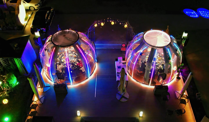 星空梦星空房晚上灯光效果 星空梦星空房晚上灯光效果