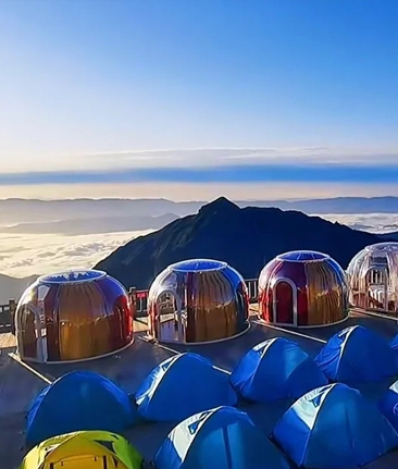 江西武功山透明帐篷